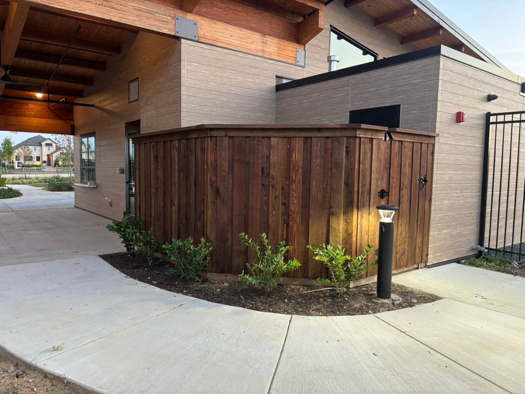 Cedar privacy fence in Coppell TX