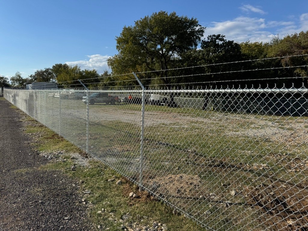 Chain link fence installation in Arlington TX