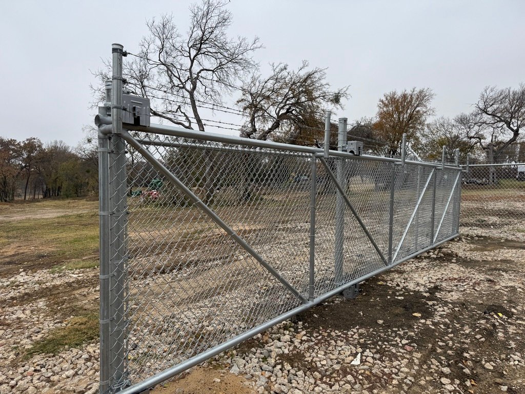 Commercial fence installation in Frisco