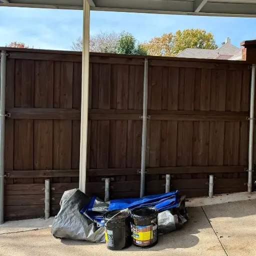 Fence staining service in McKinney TX