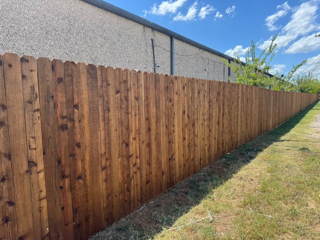 Beautiful cedar fence in Irving