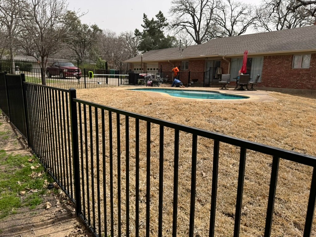 Pool fence installation in Flower Mound TX
