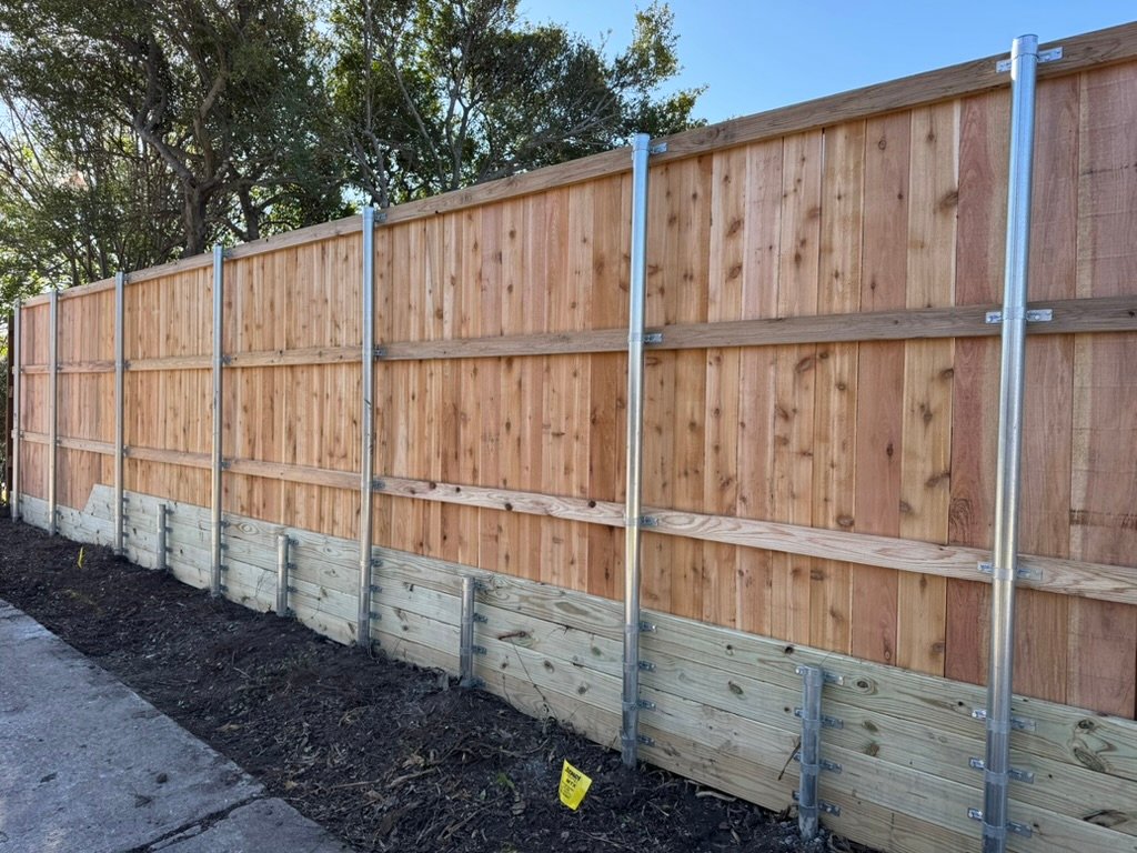 Custom fence construction in Carrollton TX