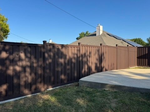 Trex composite fence in Frisco TX