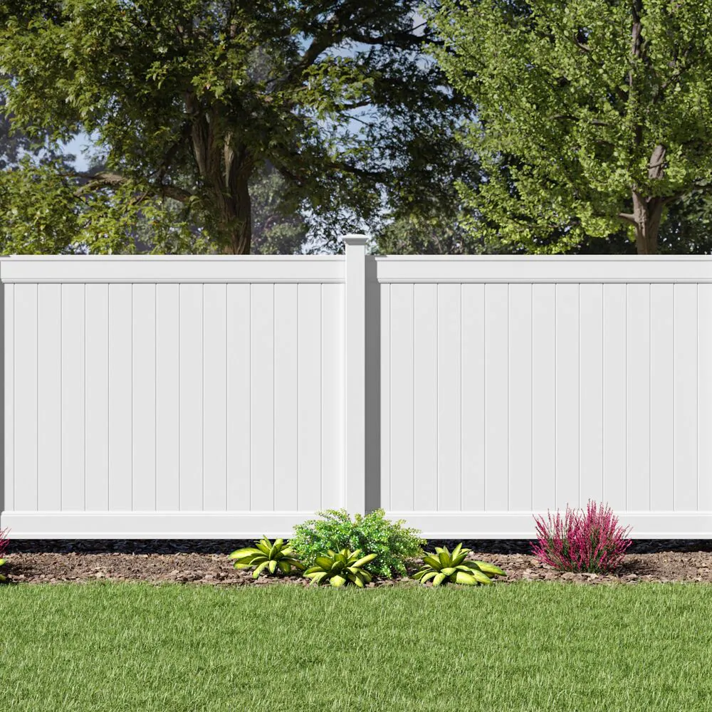 Vinyl fence installation in Plano TX